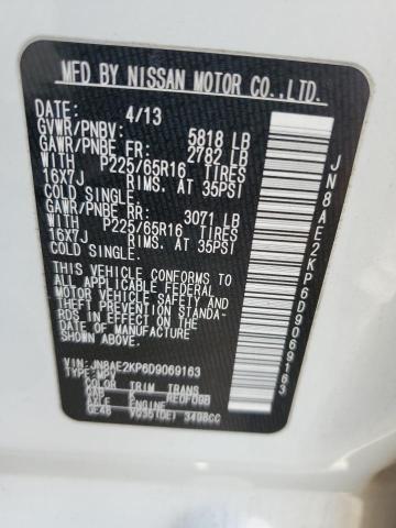 Photo 12 VIN: JN8AE2KP6D9069163 - NISSAN QUEST 