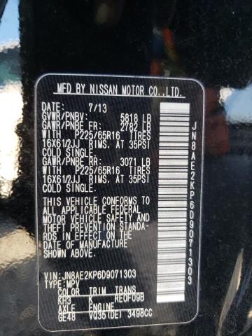 Photo 13 VIN: JN8AE2KP6D9071303 - NISSAN QUEST 