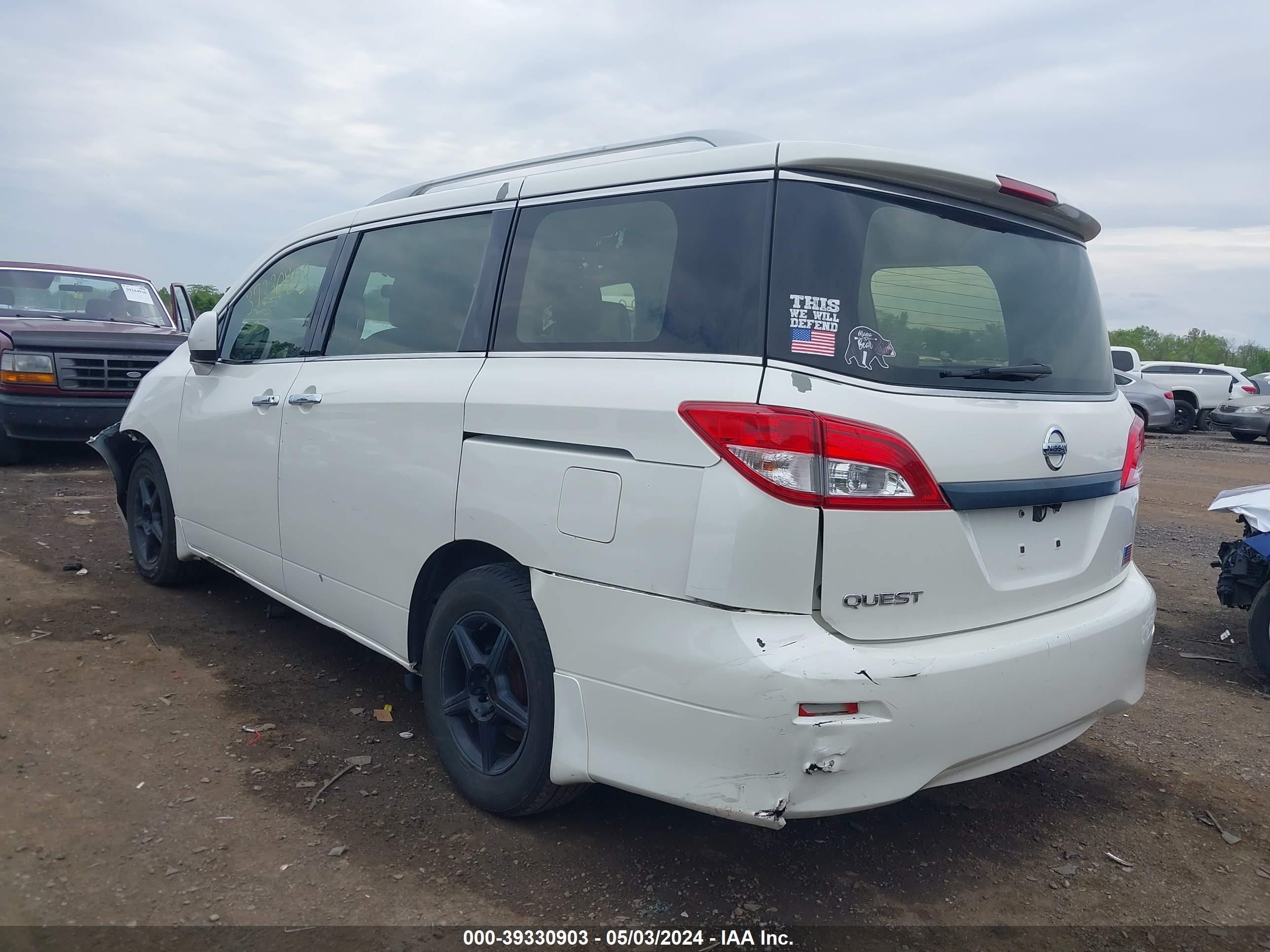 Photo 2 VIN: JN8AE2KP6E9107976 - NISSAN QUEST 