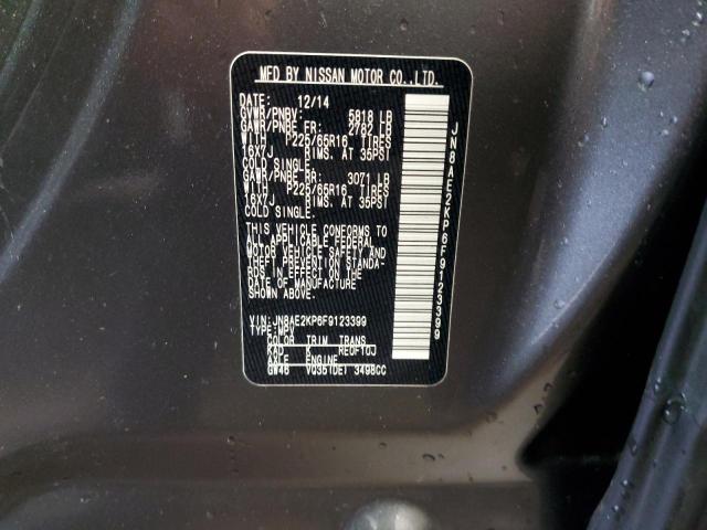 Photo 12 VIN: JN8AE2KP6F9123399 - NISSAN QUEST S 