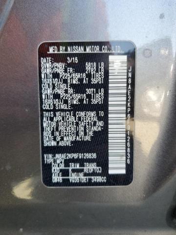 Photo 12 VIN: JN8AE2KP6F9126836 - NISSAN QUEST 