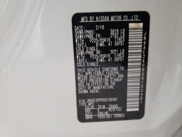 Photo 9 VIN: JN8AE2KP6G9155481 - NISSAN QUEST S 