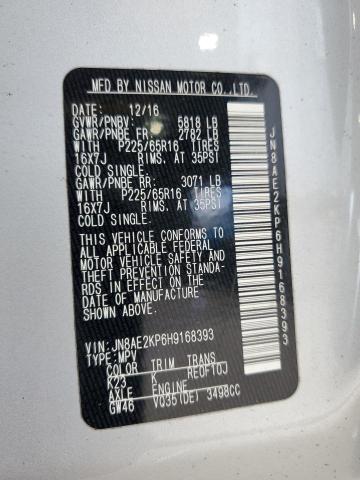 Photo 12 VIN: JN8AE2KP6H9168393 - NISSAN QUEST 