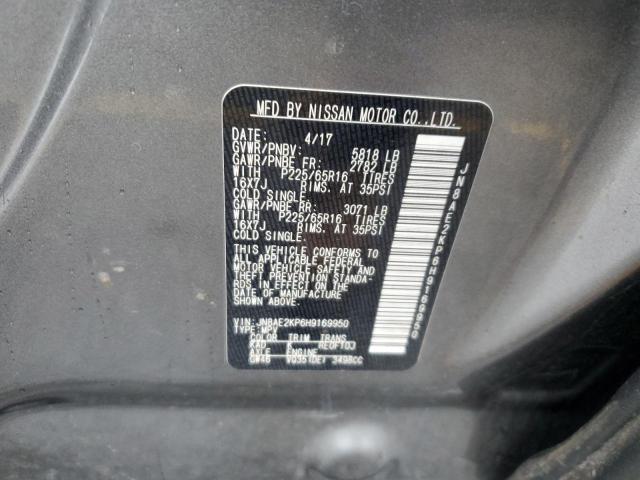 Photo 12 VIN: JN8AE2KP6H9169950 - NISSAN QUEST S 