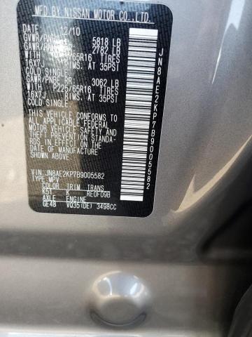 Photo 12 VIN: JN8AE2KP7B9005582 - NISSAN QUEST S 