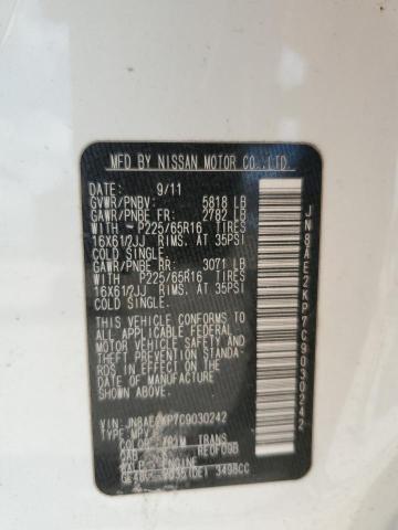 Photo 12 VIN: JN8AE2KP7C9030242 - NISSAN QUEST S 