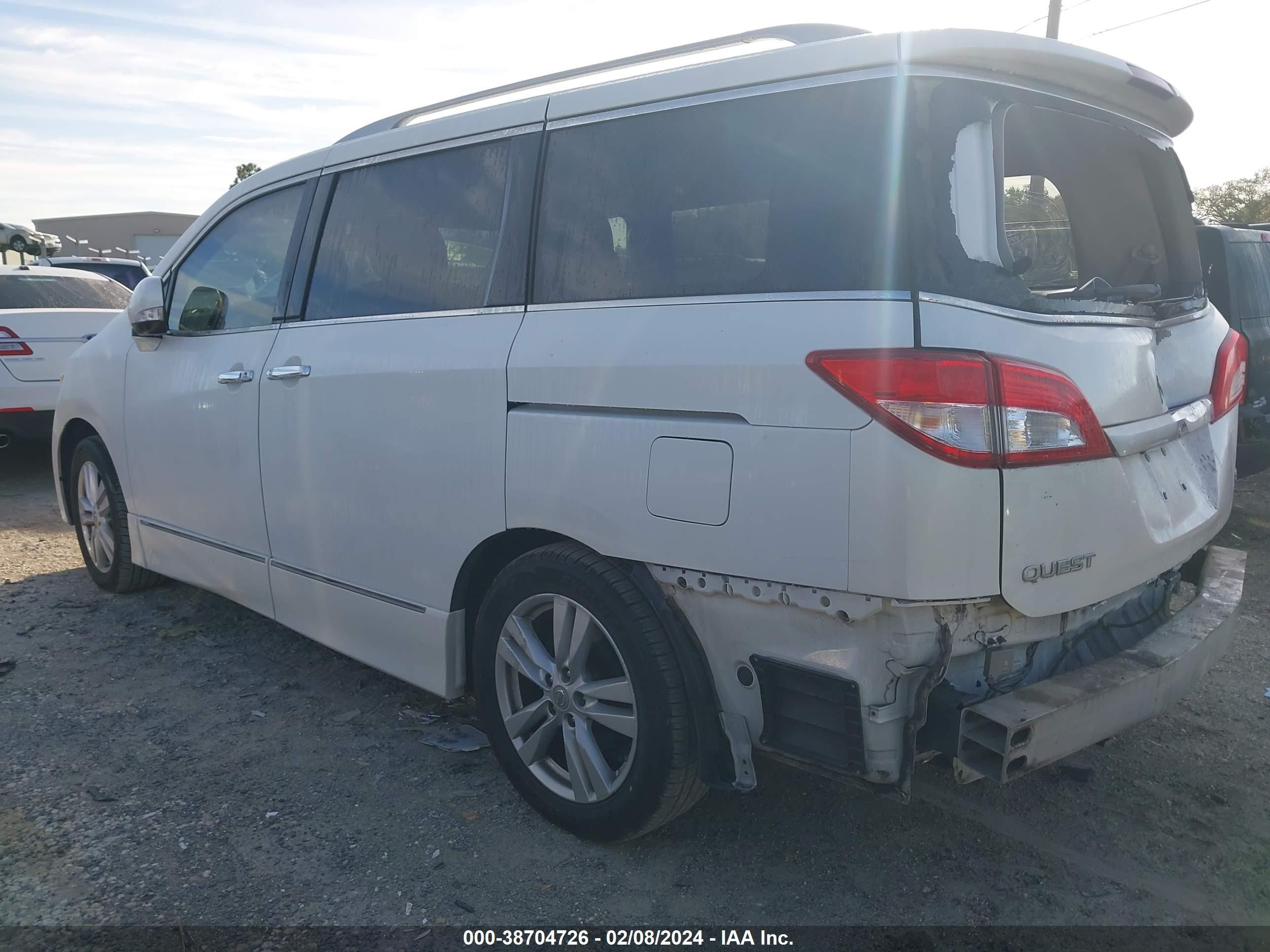 Photo 2 VIN: JN8AE2KP7C9044738 - NISSAN QUEST 