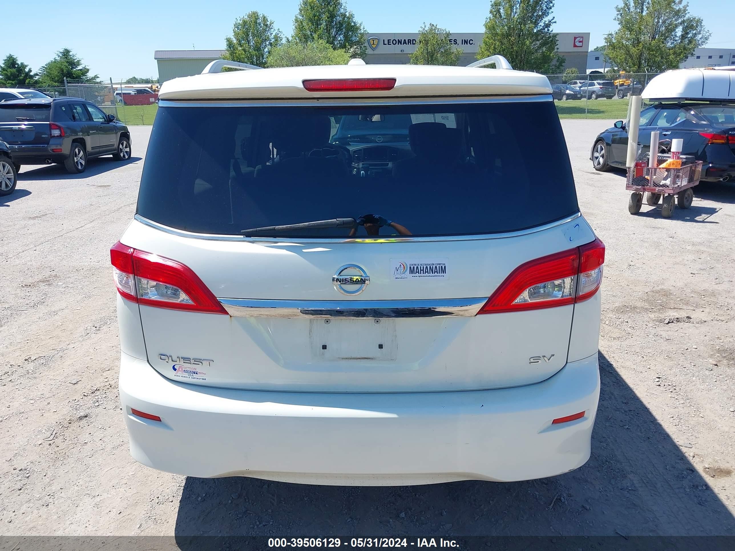 Photo 15 VIN: JN8AE2KP7G9152279 - NISSAN QUEST 