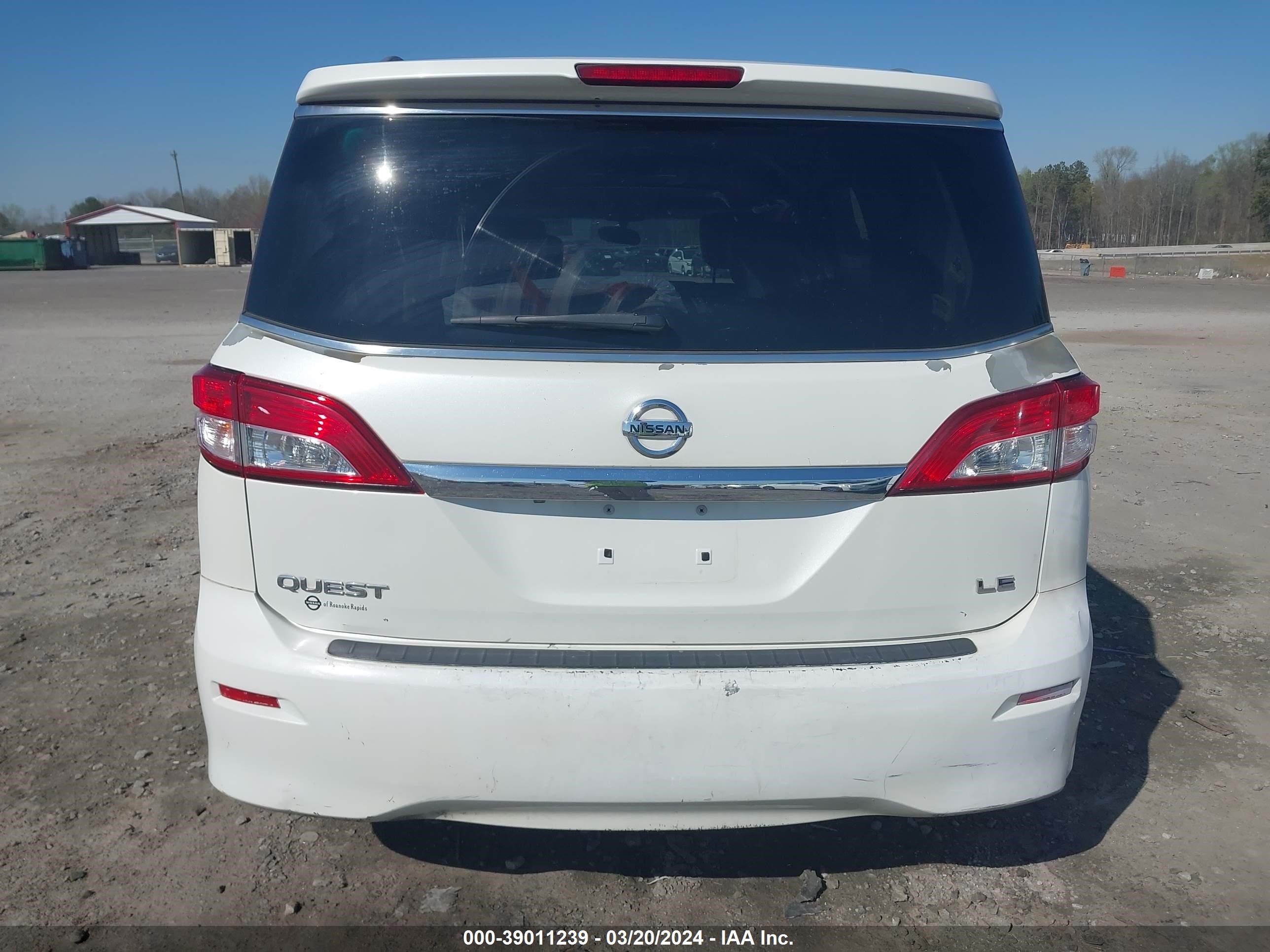 Photo 15 VIN: JN8AE2KP8B9012993 - NISSAN QUEST 