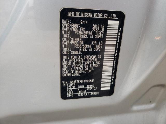 Photo 11 VIN: JN8AE2KP8F9120553 - NISSAN QUEST 