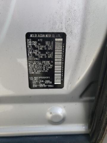 Photo 12 VIN: JN8AE2KP9C9043915 - NISSAN QUEST 