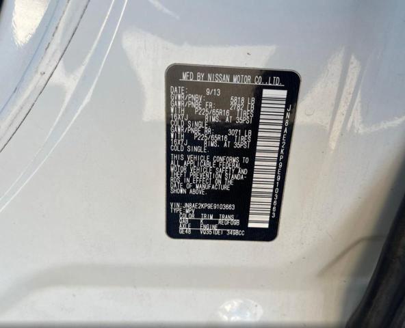 Photo 9 VIN: JN8AE2KP9E9103663 - NISSAN QUEST 