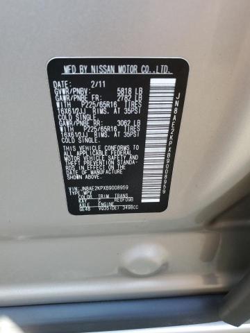 Photo 12 VIN: JN8AE2KPXB9008959 - NISSAN QUEST 