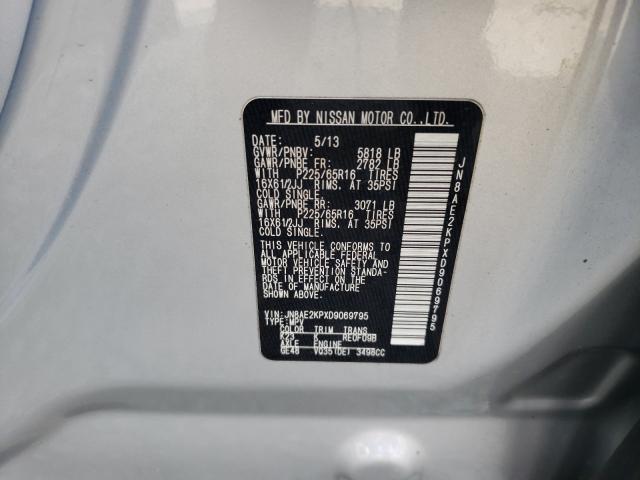 Photo 9 VIN: JN8AE2KPXD9069795 - NISSAN QUEST S 