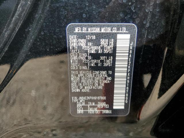 Photo 13 VIN: JN8AE2KPXH9167800 - NISSAN QUEST S 