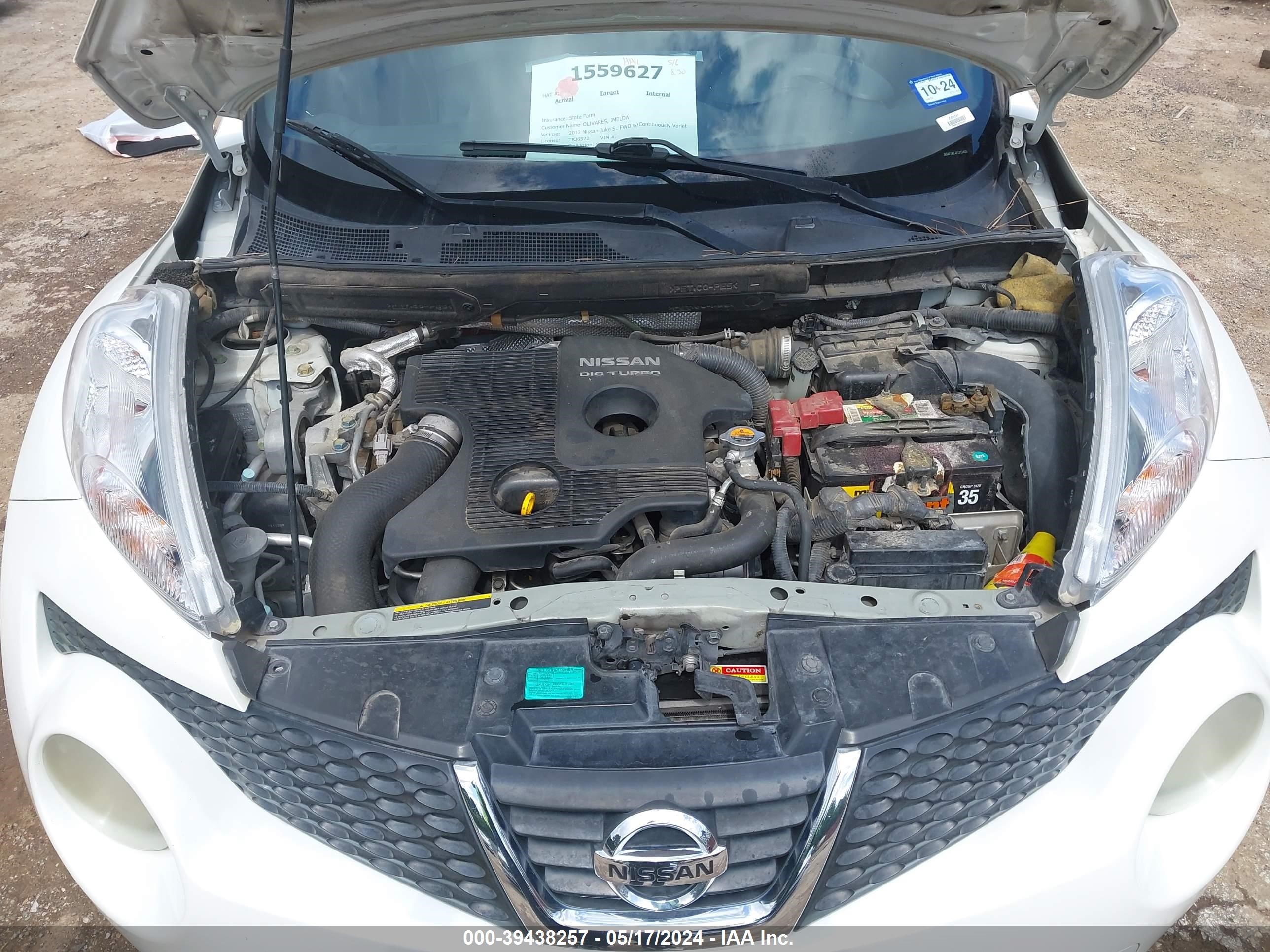 Photo 9 VIN: JN8AF5MR4DT211400 - NISSAN JUKE 