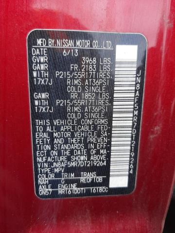 Photo 11 VIN: JN8AF5MR7DT219264 - NISSAN JUKE S 