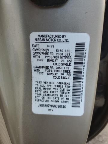 Photo 12 VIN: JN8AR07Y0YW396546 - NISSAN PATHFINDER 