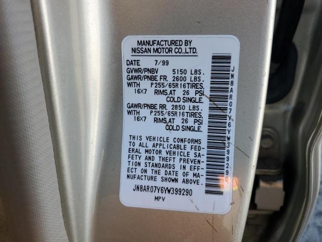 Photo 12 VIN: JN8AR07Y6YW399290 - NISSAN PATHFINDER 