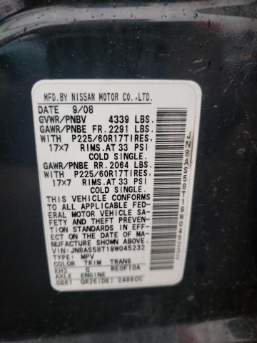 Photo 11 VIN: JN8AS58T19W045232 - NISSAN ROGUE S 