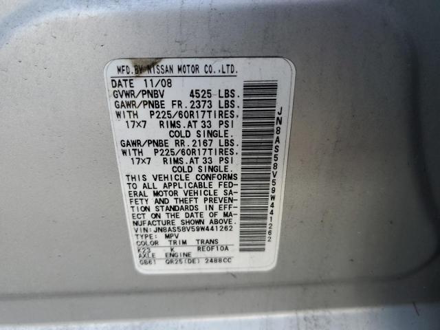 Photo 11 VIN: JN8AS58V59W441262 - NISSAN ROGUE 