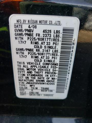 Photo 12 VIN: JN8AS58V88W142055 - NISSAN ROGUE 