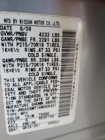 Photo 12 VIN: JN8AS5MT1AW004481 - NISSAN ROGUE S 