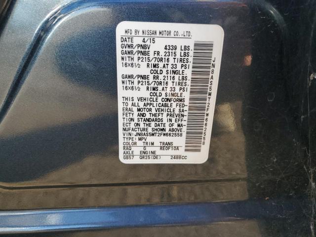 Photo 11 VIN: JN8AS5MT2FW662558 - NISSAN ROGUE 