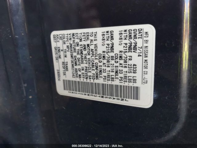 Photo 8 VIN: JN8AS5MT3EW621242 - NISSAN ROGUE SELECT 