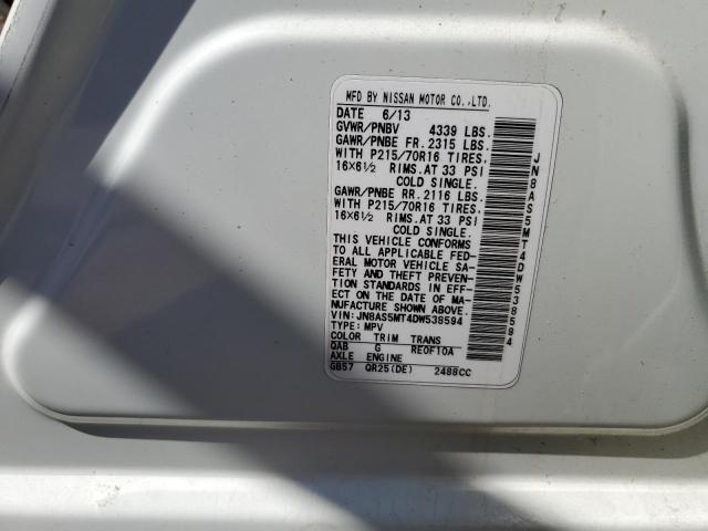 Photo 11 VIN: JN8AS5MT4DW538594 - NISSAN ROGUE 