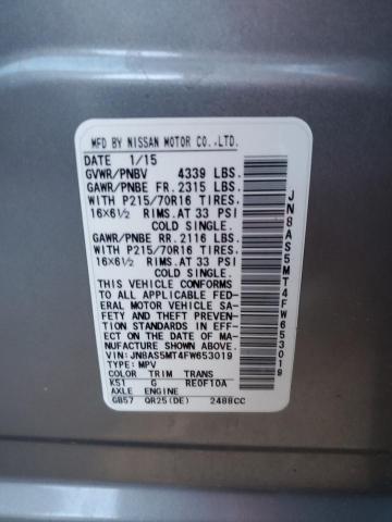 Photo 11 VIN: JN8AS5MT4FW653019 - NISSAN ROGUE 