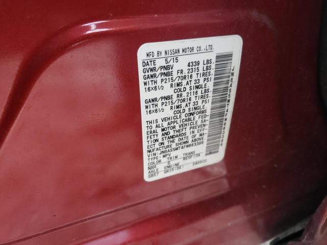 Photo 9 VIN: JN8AS5MT4FW663386 - NISSAN ROGUE SELE 