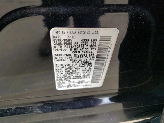 Photo 9 VIN: JN8AS5MT5BW560472 - NISSAN ROGUE S 