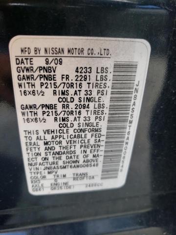 Photo 12 VIN: JN8AS5MT6AW006548 - NISSAN ROGUE 