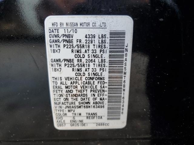 Photo 11 VIN: JN8AS5MT6BW163496 - NISSAN ROGUE 