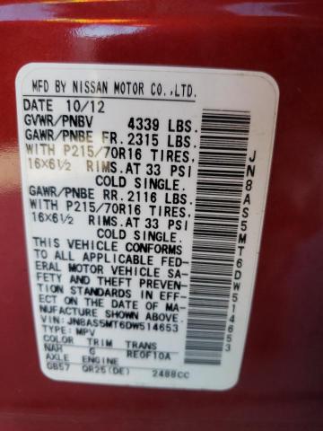 Photo 9 VIN: JN8AS5MT6DW514653 - NISSAN ROGUE S 