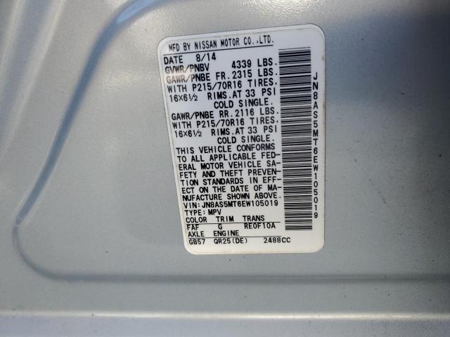 Photo 13 VIN: JN8AS5MT6EW105019 - NISSAN ROGUE 