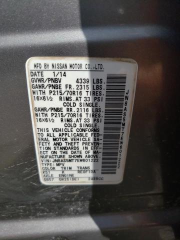 Photo 13 VIN: JN8AS5MT7EW601222 - NISSAN ROGUE SELE 