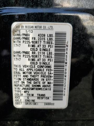 Photo 12 VIN: JN8AS5MT8DW523418 - NISSAN ROGUE 