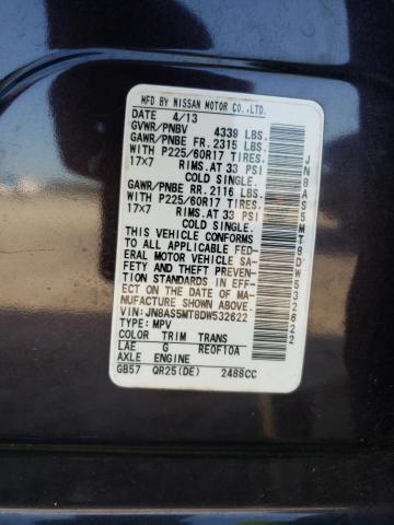 Photo 9 VIN: JN8AS5MT8DW532622 - NISSAN ROGUE S 