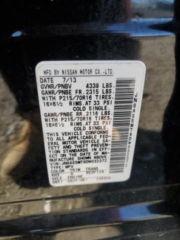 Photo 12 VIN: JN8AS5MT9DW032372 - NISSAN ROGUE S 