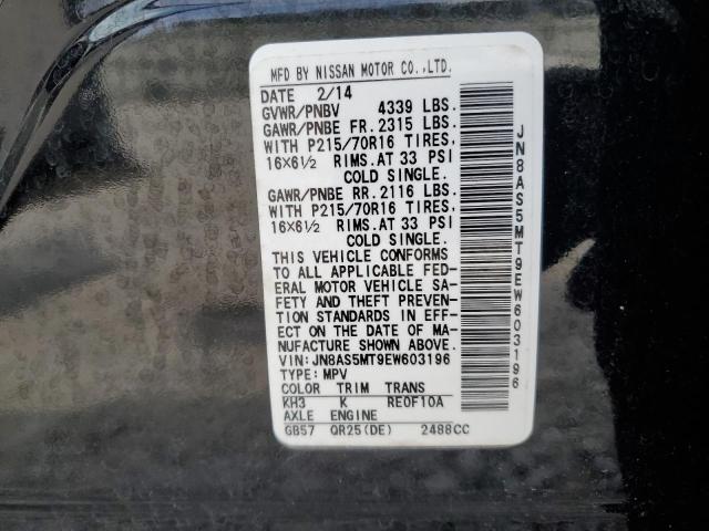 Photo 13 VIN: JN8AS5MT9EW603196 - NISSAN ROGUE 