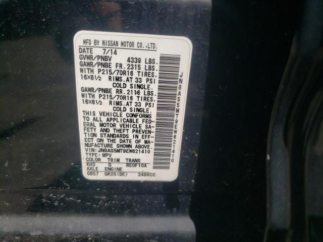 Photo 11 VIN: JN8AS5MT9EW621410 - NISSAN ROGUE SELE 