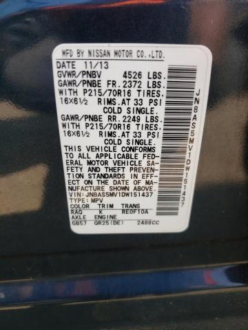 Photo 11 VIN: JN8AS5MV1DW151437 - NISSAN ROGUE S 