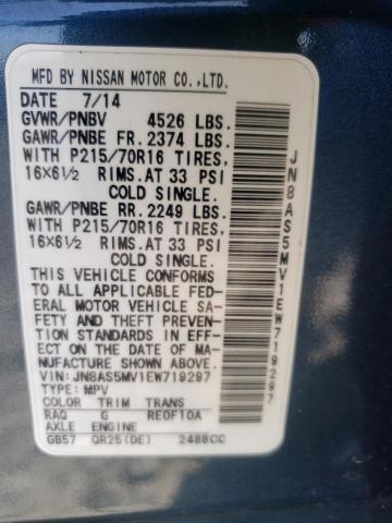 Photo 12 VIN: JN8AS5MV1EW719297 - NISSAN ROGUE 