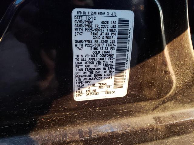 Photo 12 VIN: JN8AS5MV2DW127566 - NISSAN ROGUE S 