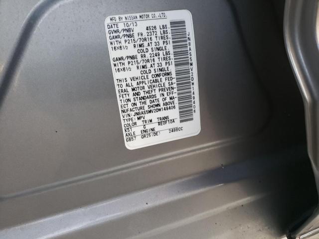 Photo 11 VIN: JN8AS5MV2DW149406 - NISSAN ROGUE 