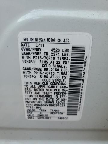 Photo 11 VIN: JN8AS5MV3BW294029 - NISSAN ROGUE S 