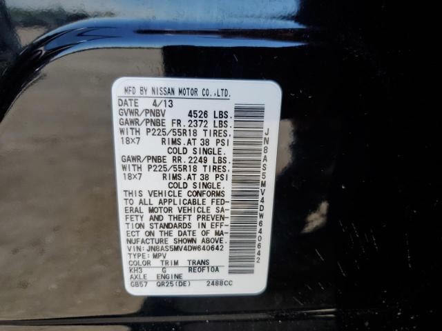 Photo 12 VIN: JN8AS5MV4DW640642 - NISSAN ROGUE S 