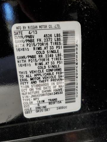 Photo 12 VIN: JN8AS5MV5DW134530 - NISSAN ROGUE S 